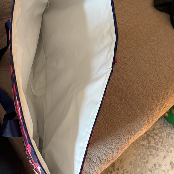 Vera Bradley Authentic Large Cooler Tote Bag in Katalina Blues purse bag - Picture 2 of 2